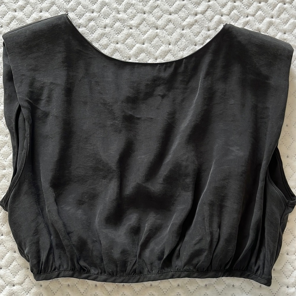 Zara Crop Top w Open Back Tie